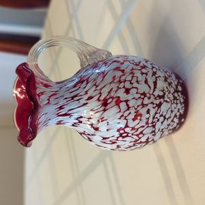 Hand-painted Blown Glass Pitcher